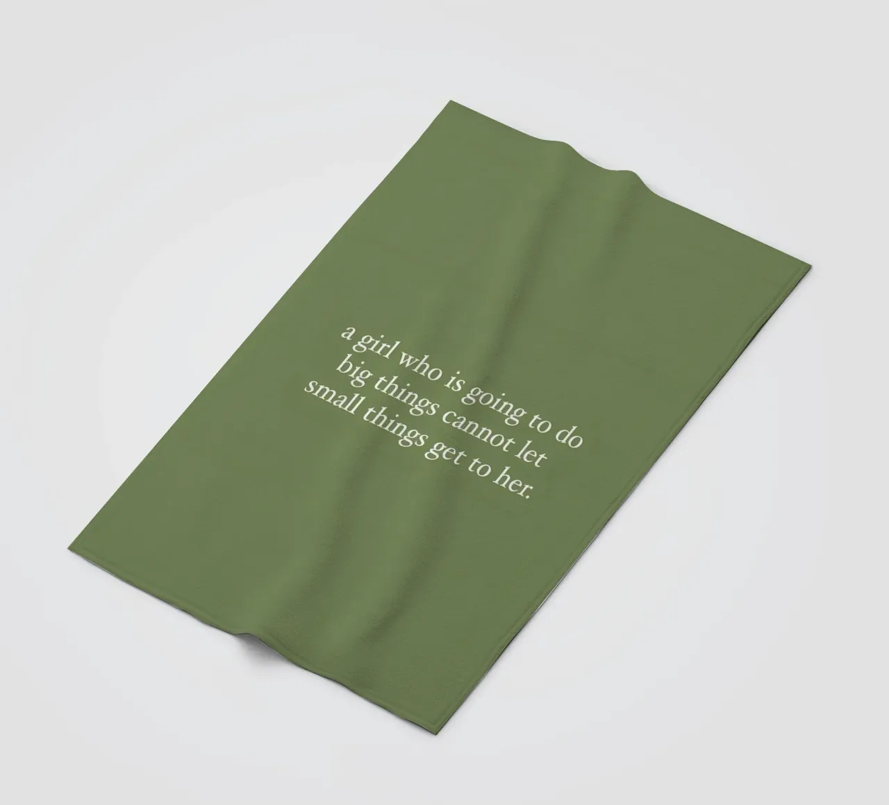 a girl who is goinng to do big things cannot let small get t fleece blanket by bonglantrungmuoi