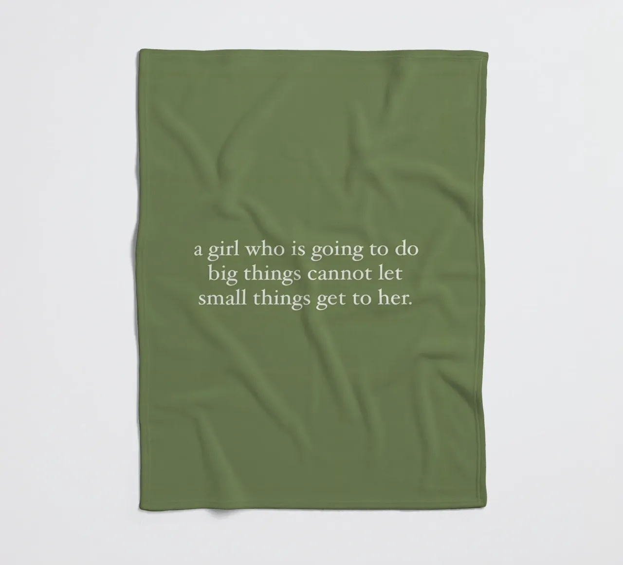 a girl who is goinng to do big things cannot let small get t fleece blanket by bonglantrungmuoi