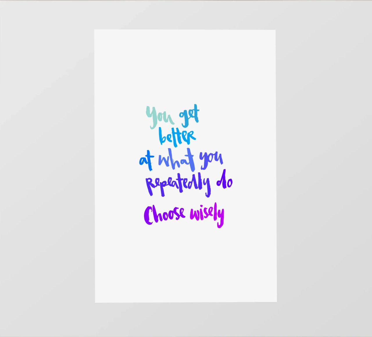 You Get Better telo in pvc da Brushmeetspaper