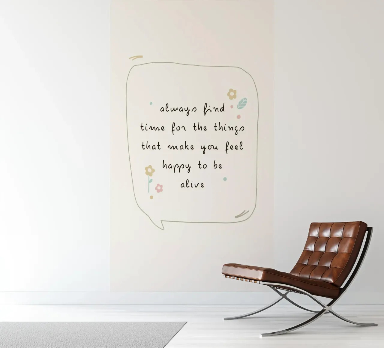 always find time for the things that make you feel happy to photo wallpaper by mazzihanq