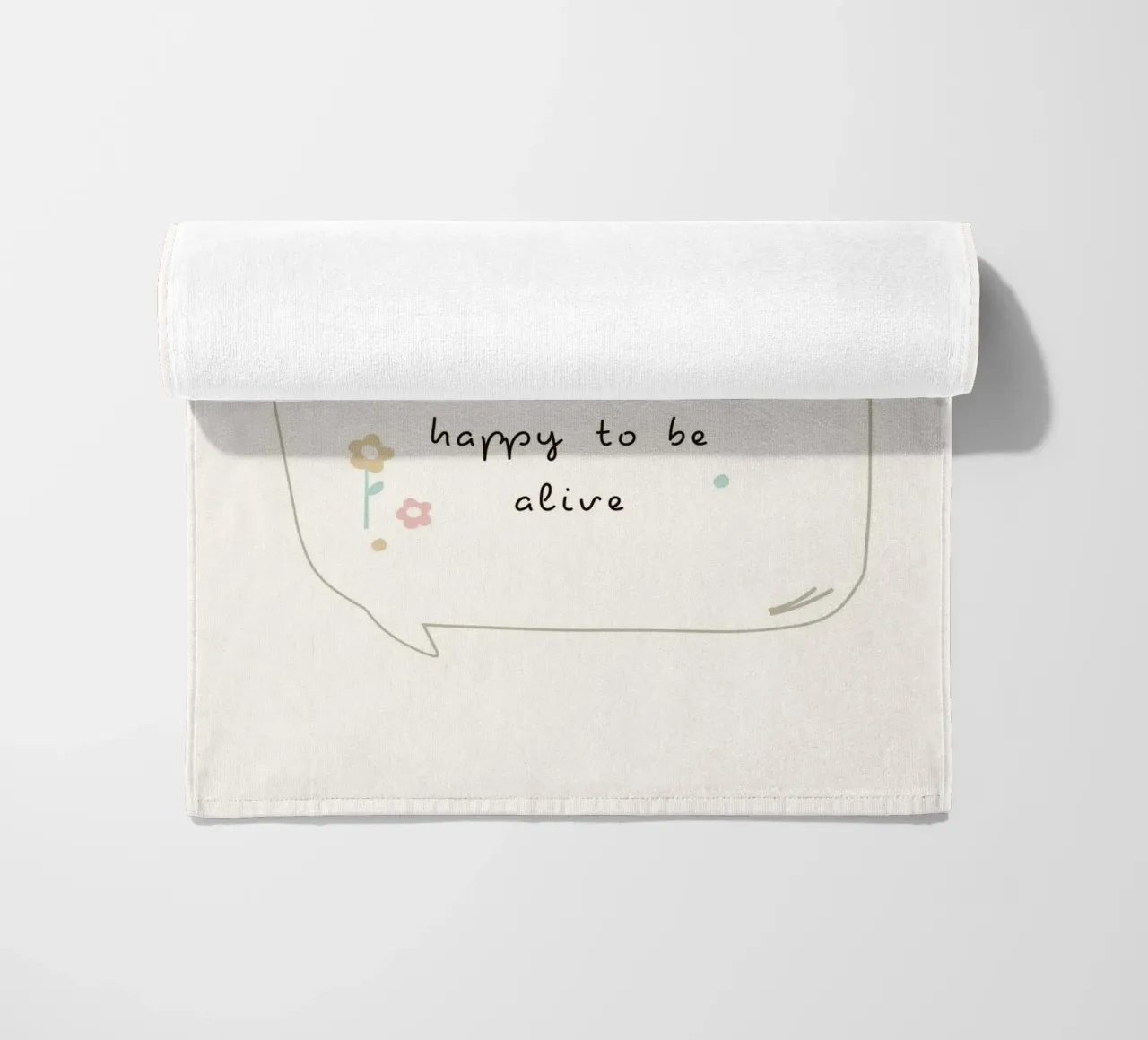 always find time for the things that make you feel happy to beach towel by mazzihanq