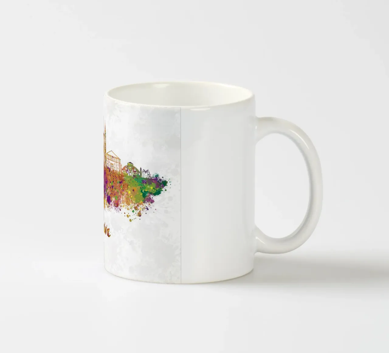 Lo skyline di Ottawa in acquerello tazza in ceramica da ARTVI-SHOP