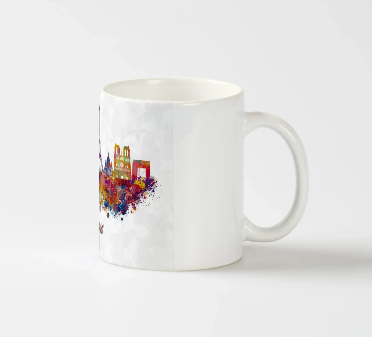 Lo skyline di Parigi in acquerello tazza in ceramica da ARTVI-SHOP