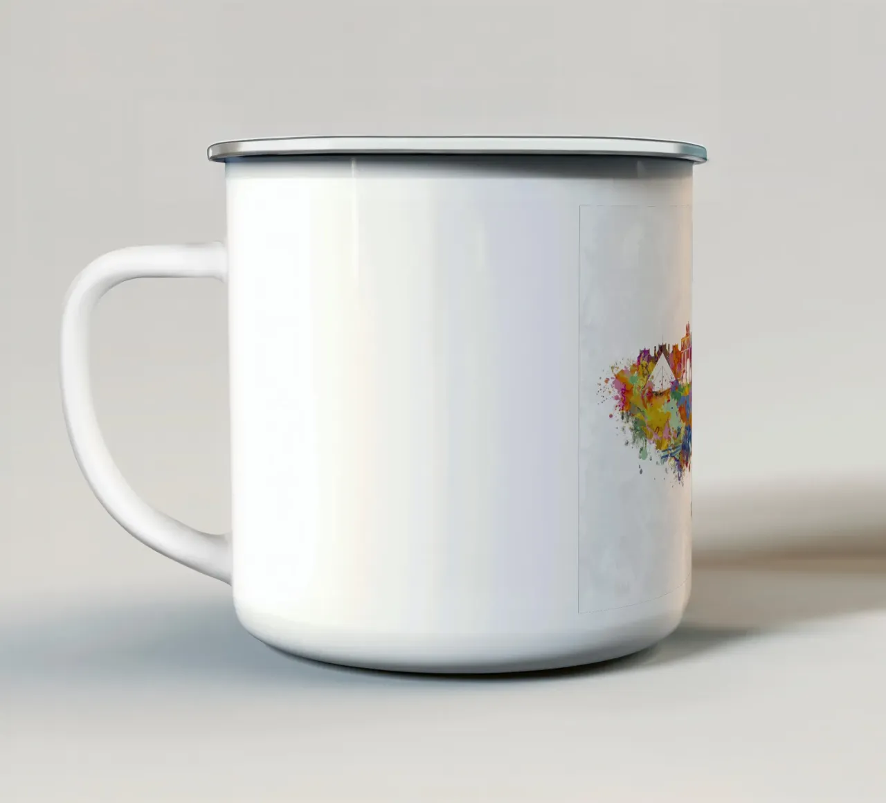 Lo skyline di Parigi in acquerello tazza in smalto da ARTVI-SHOP