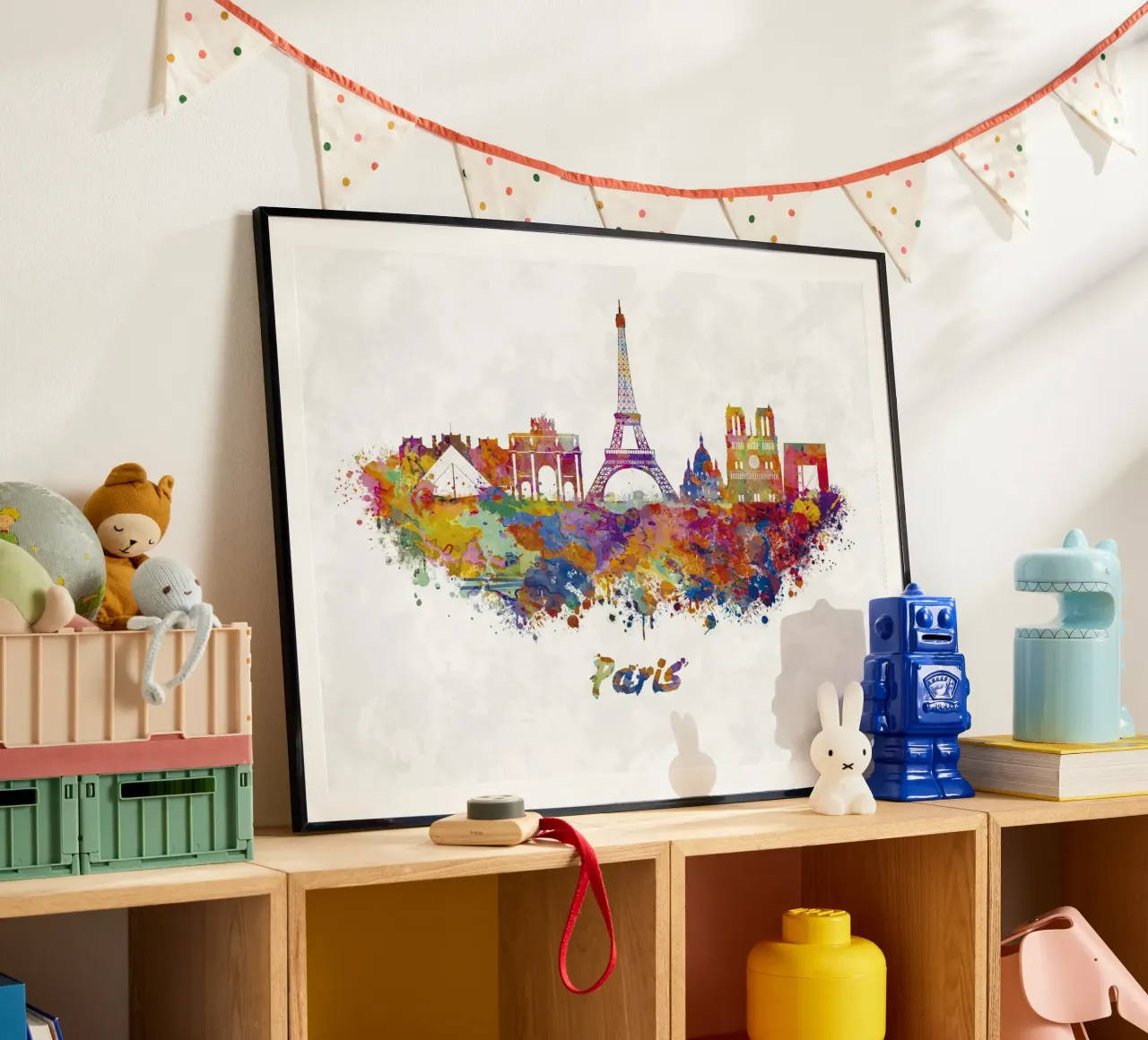 Lo skyline di Parigi in acquerello carta hahnemühle da ARTVI-SHOP