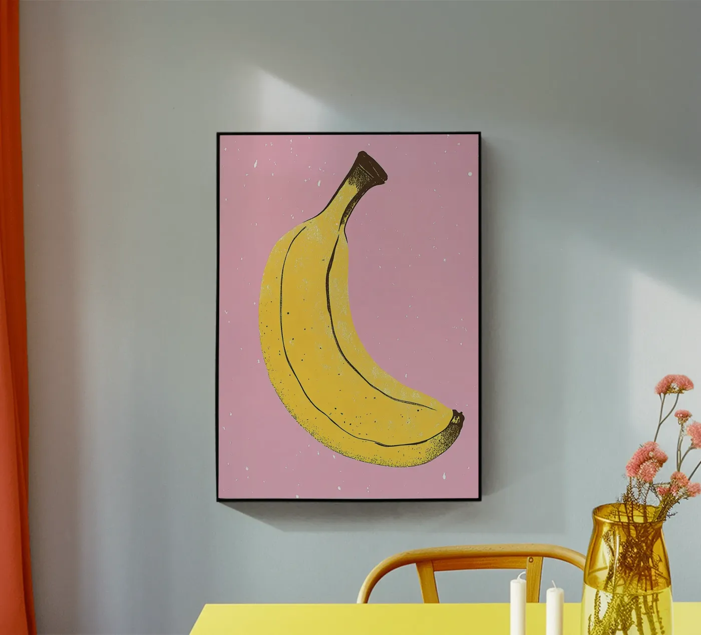 Banane Acryl-Glas von Nikis Art Studio