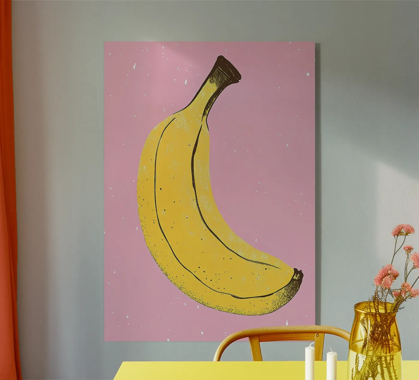 Banane Acryl-Glas von Nikis Art Studio