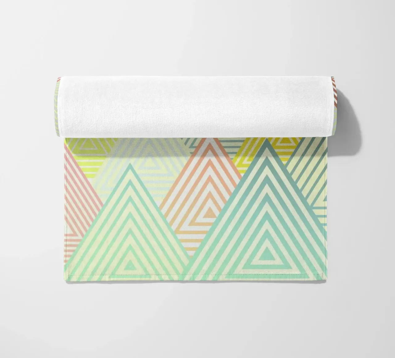 Pastel Mountains beach towel by Angelo Cerantola