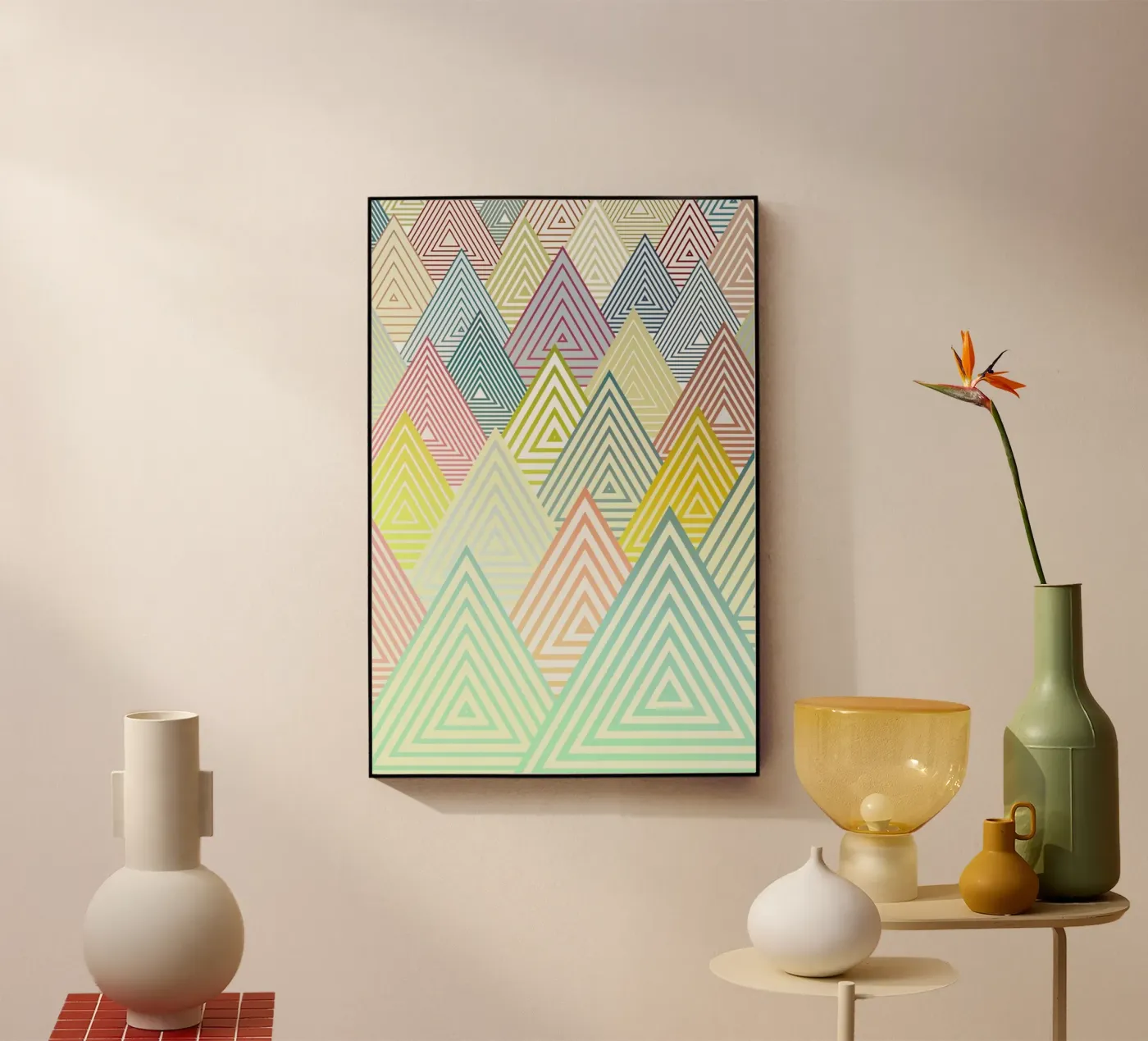 Pastel Mountains plexiglass da Angelo Cerantola