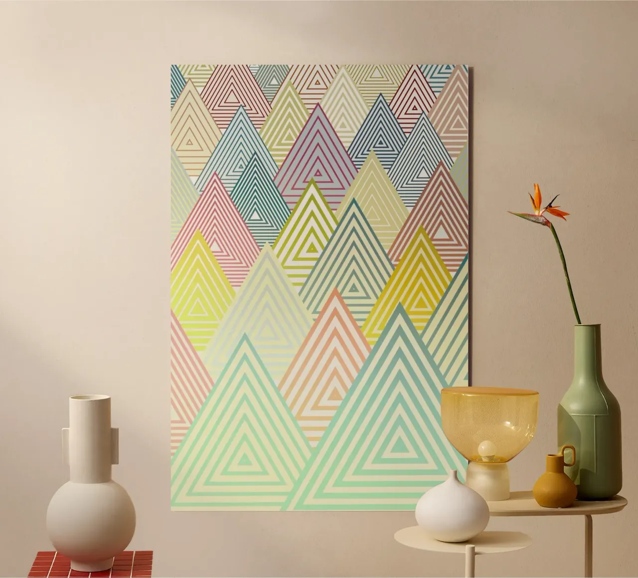 Pastel Mountains Forex-Platte von Angelo Cerantola