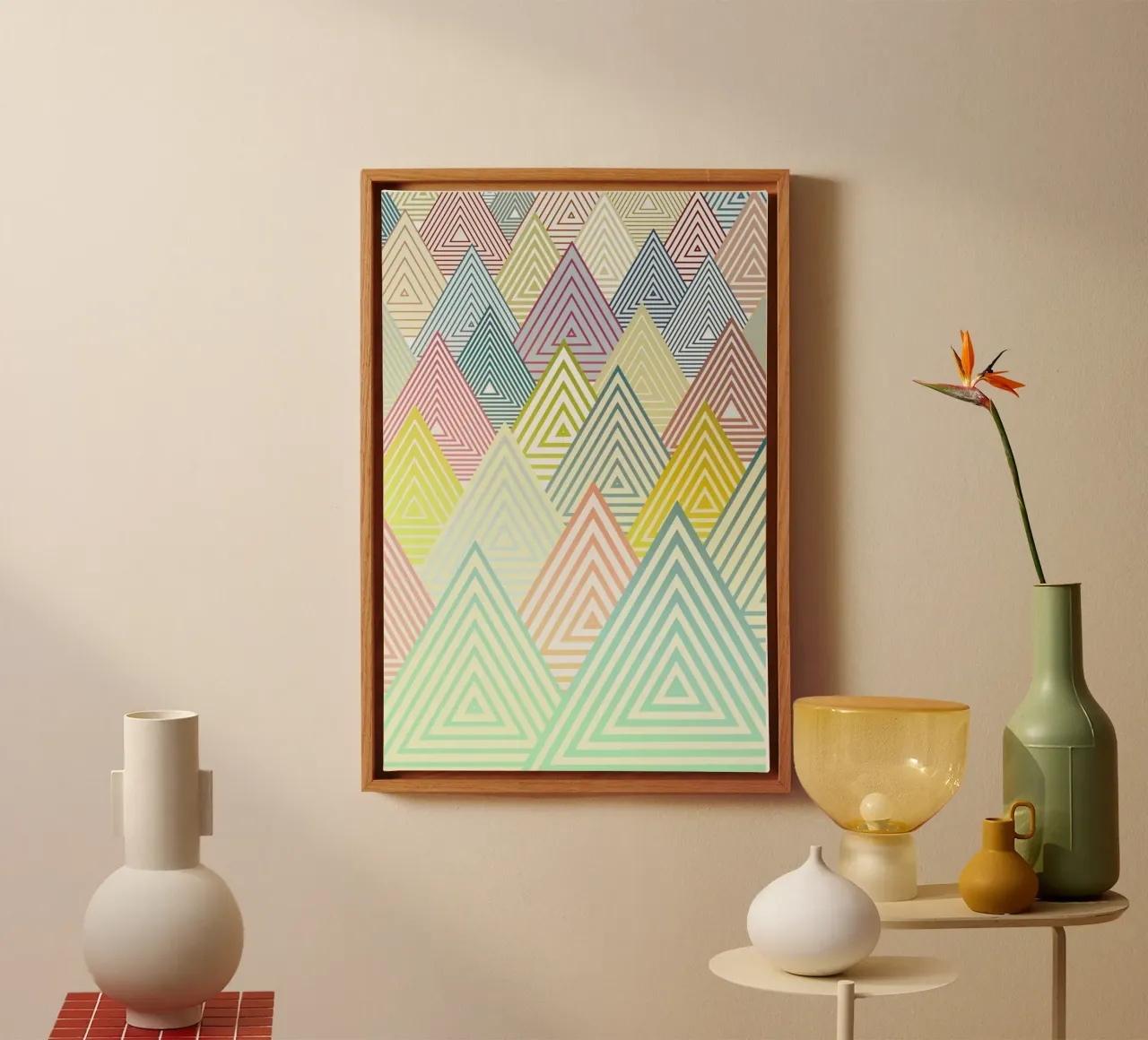 Pastel Mountains canvas by Angelo Cerantola