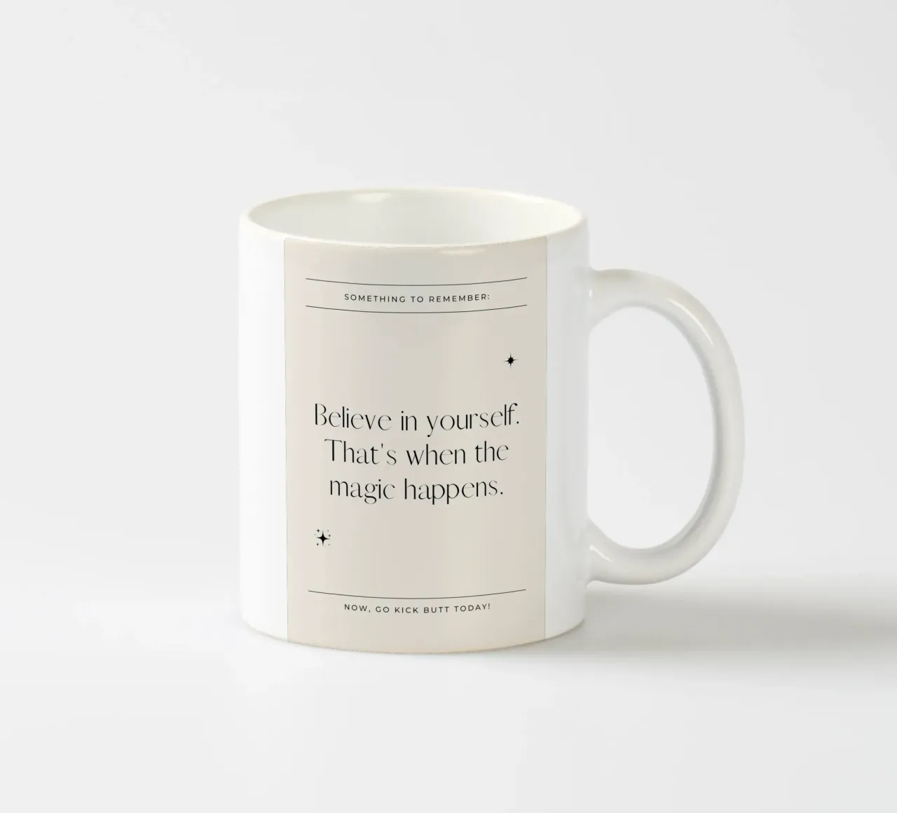 Credere in se stessi. È in questo momento che avviene la magia tazza in ceramica da mazzihanq