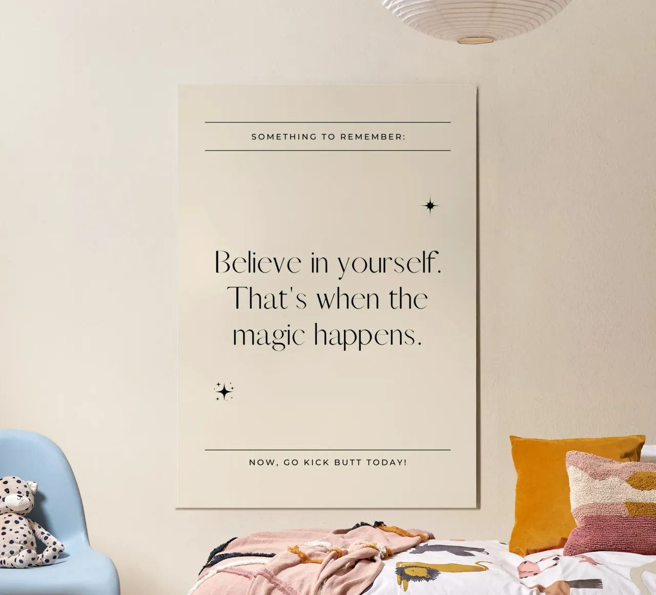 Croyez en vous. C'est alors que la magie opère poster de mazzihanq