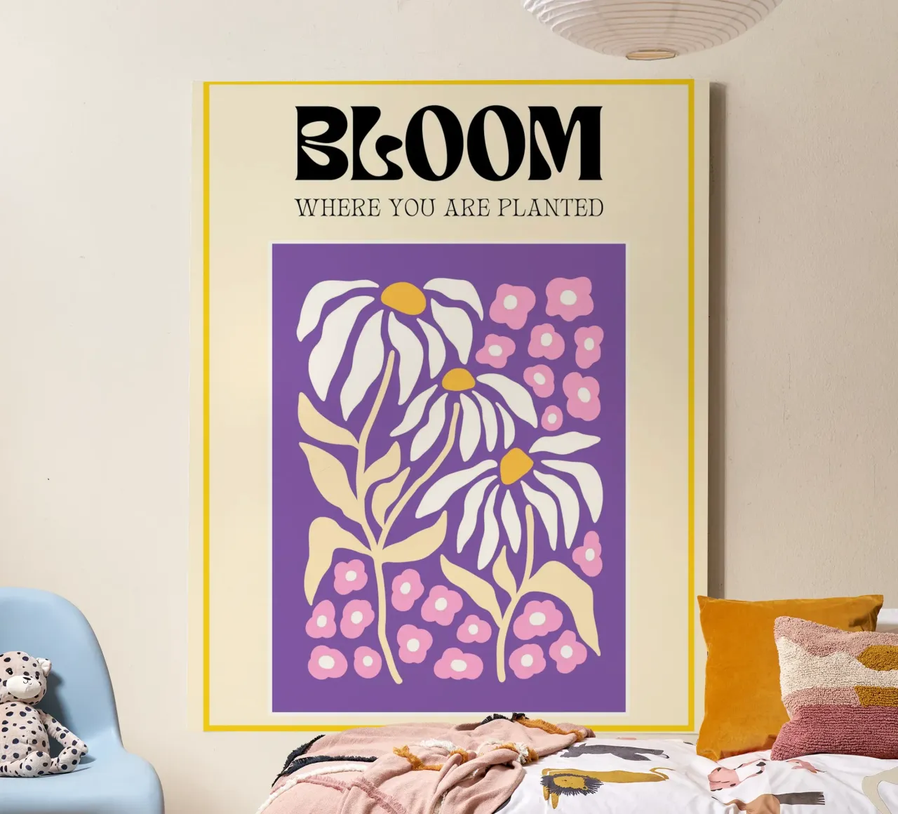 Bloom where you are planted canvas by mazzihanq