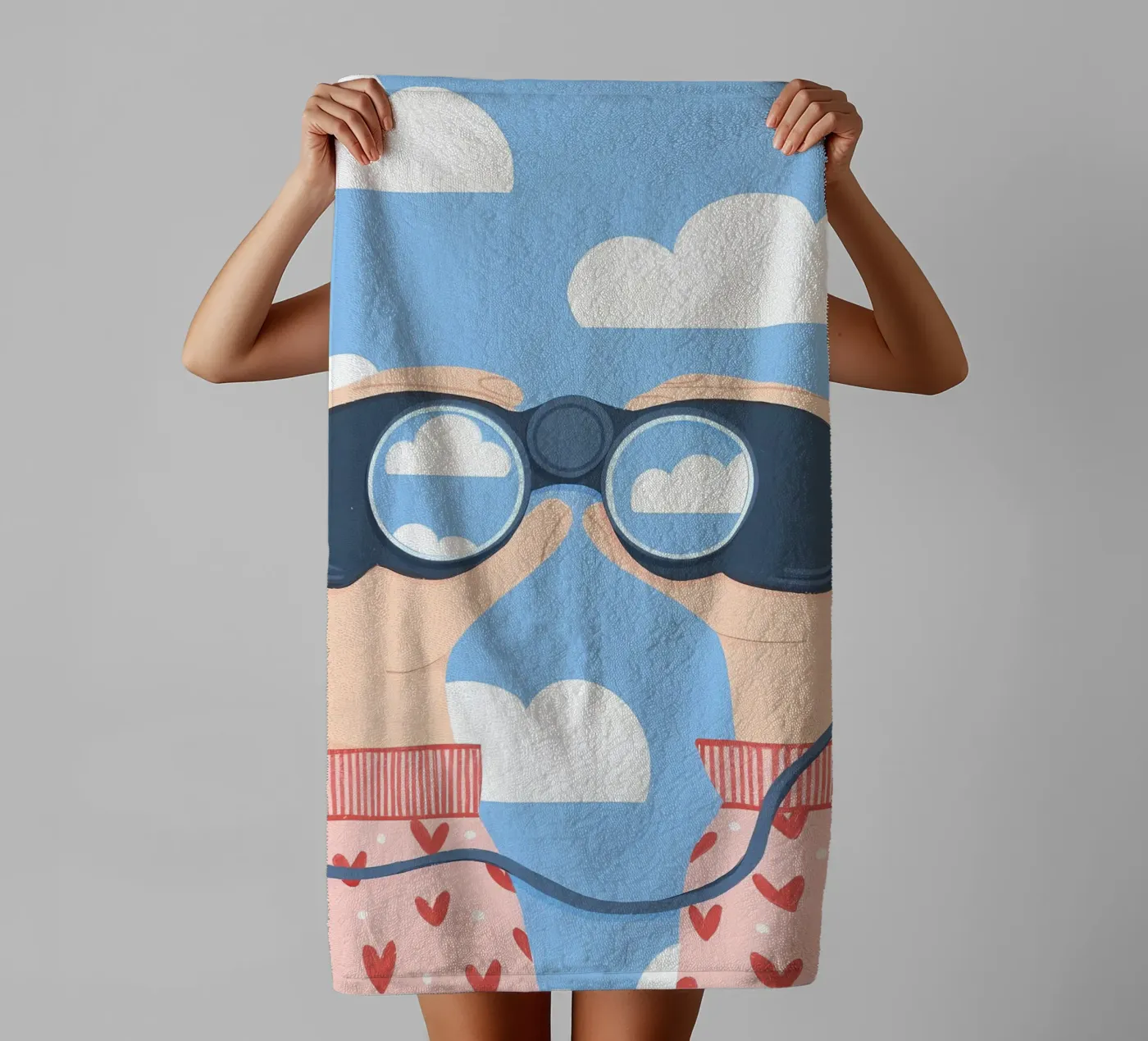 Chasing Clouds towel by bonglantrungmuoi