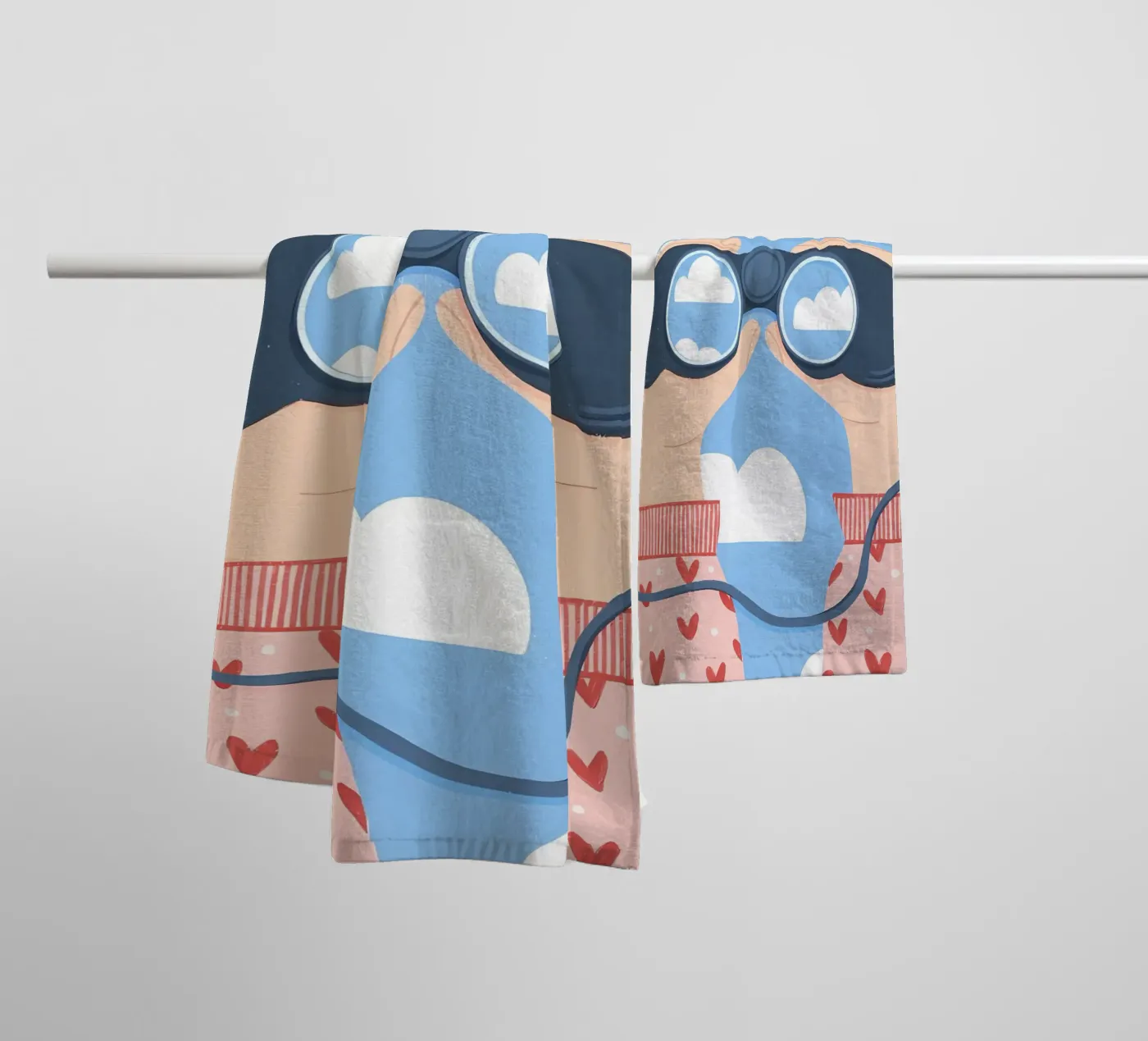 Chasing Clouds towel by bonglantrungmuoi