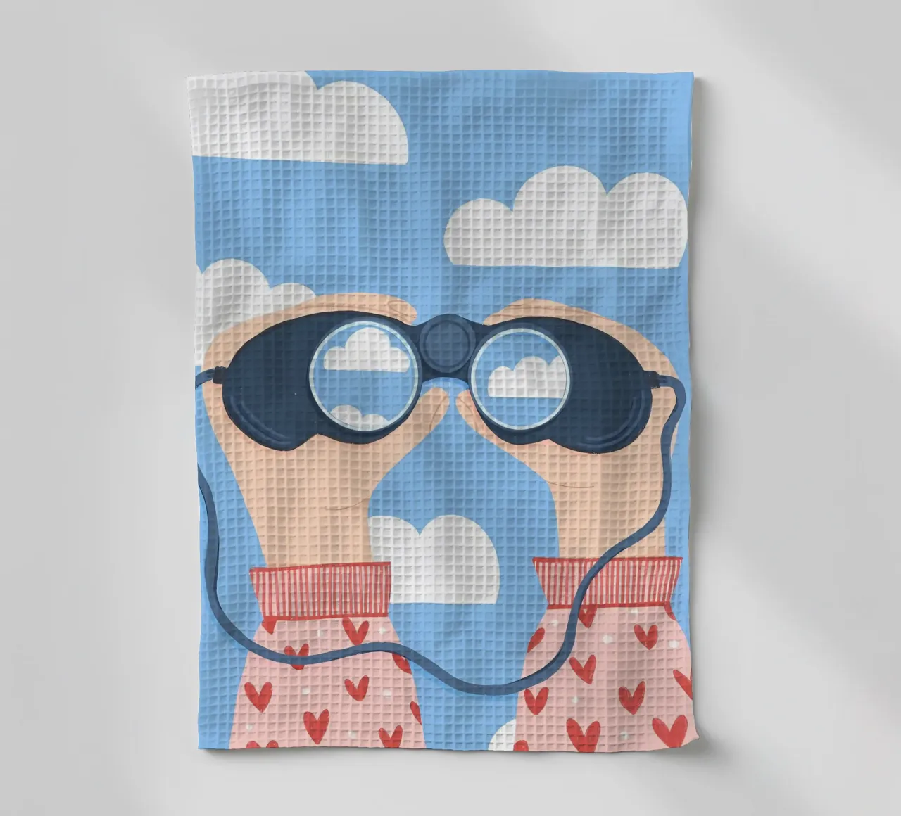 Chasing Clouds tea towel by bonglantrungmuoi