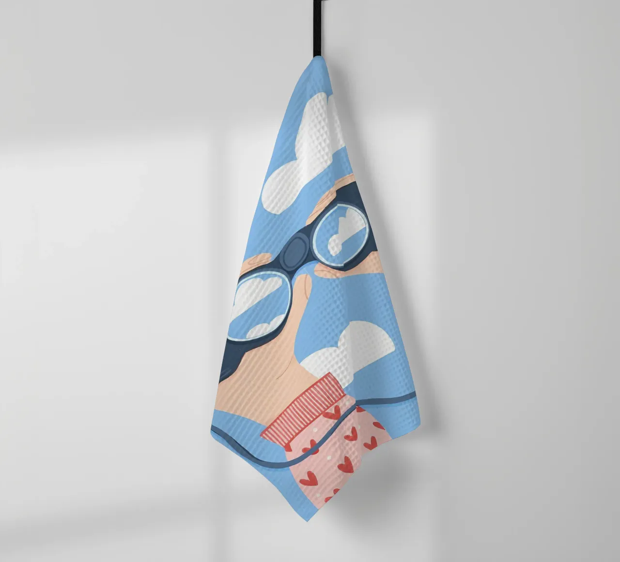 Chasing Clouds tea towel by bonglantrungmuoi