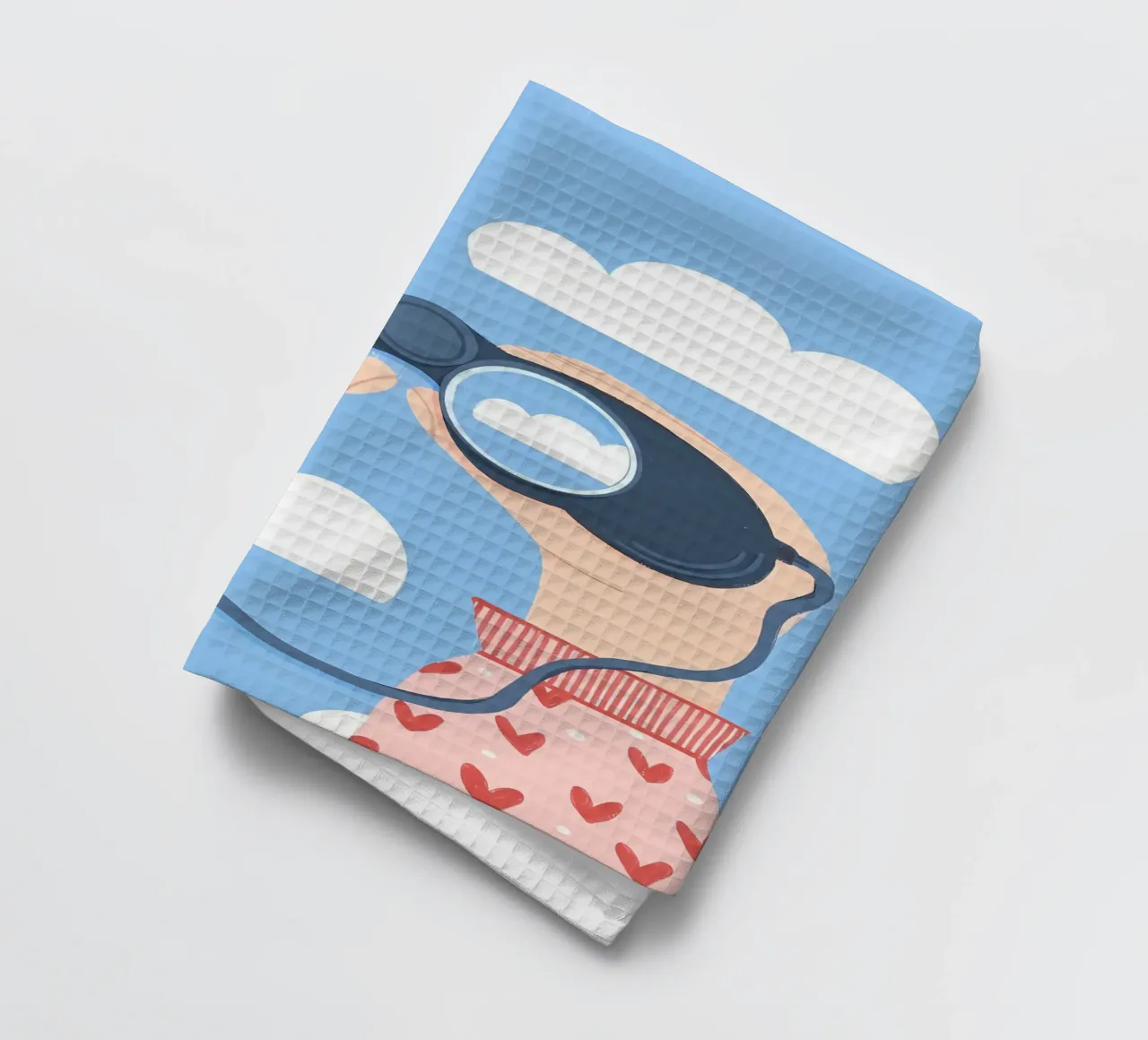 Chasing Clouds tea towel by bonglantrungmuoi