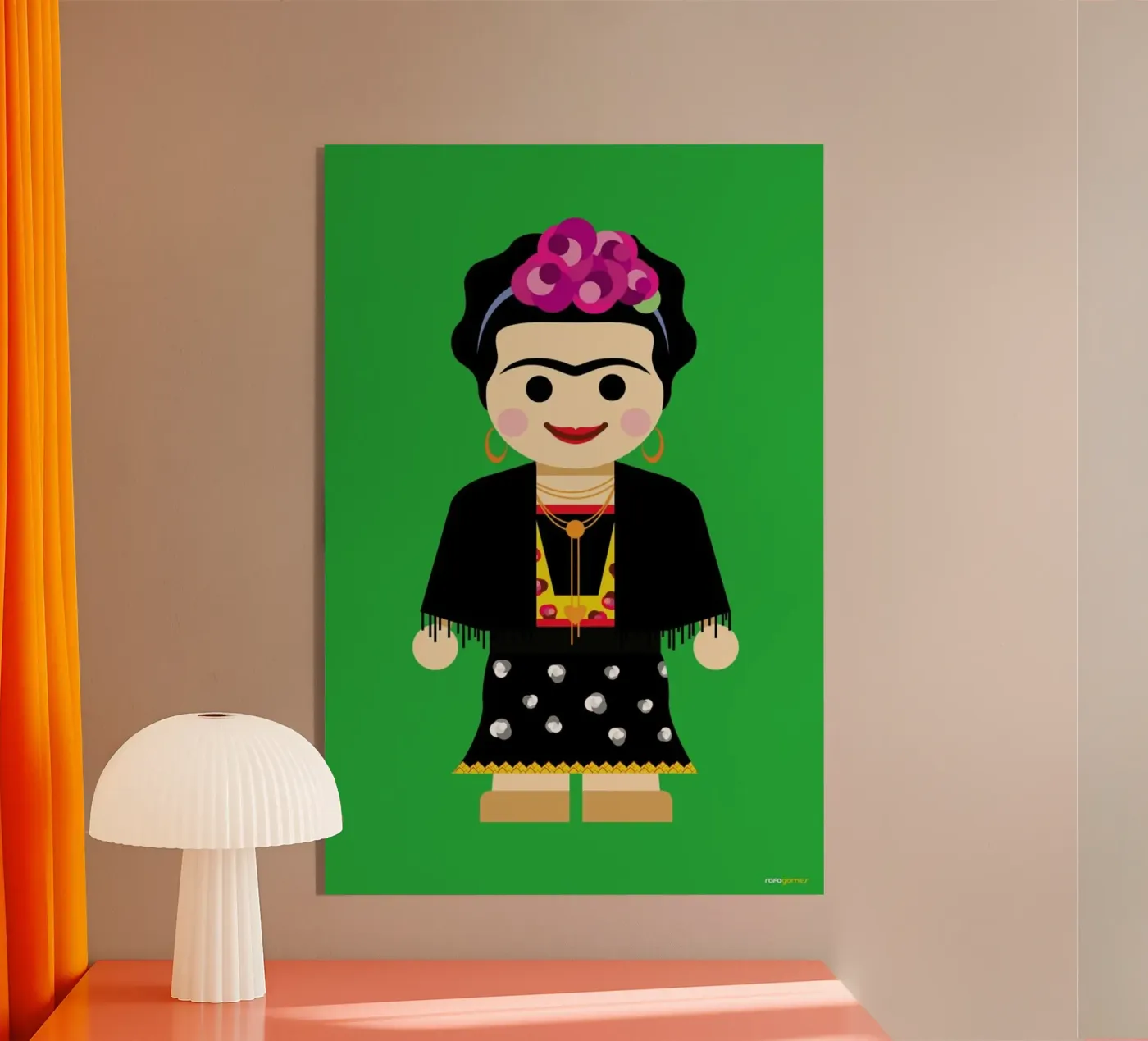 Frida Toy plexiglass da Rafa Gomes
