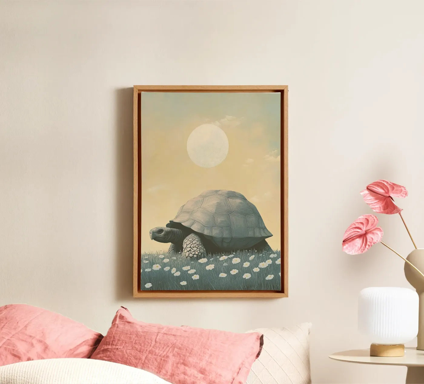 schildpad canvas van Nikis Art Studio
