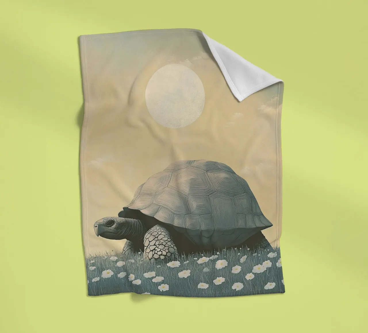 turtle fleece blanket by Nikis Art Studio