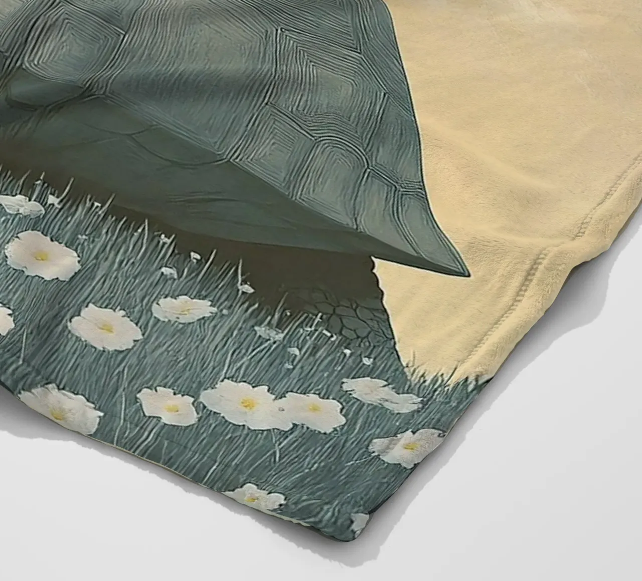 turtle fleece blanket by Nikis Art Studio