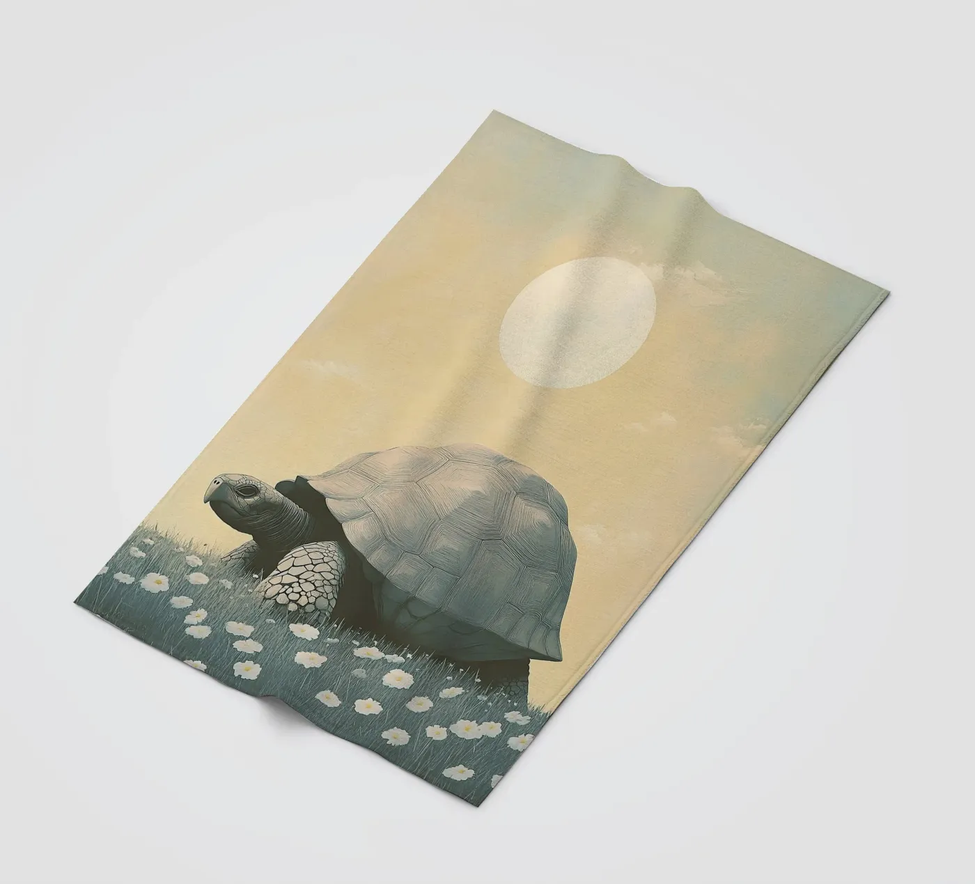 schildpad fleecedeken van Nikis Art Studio