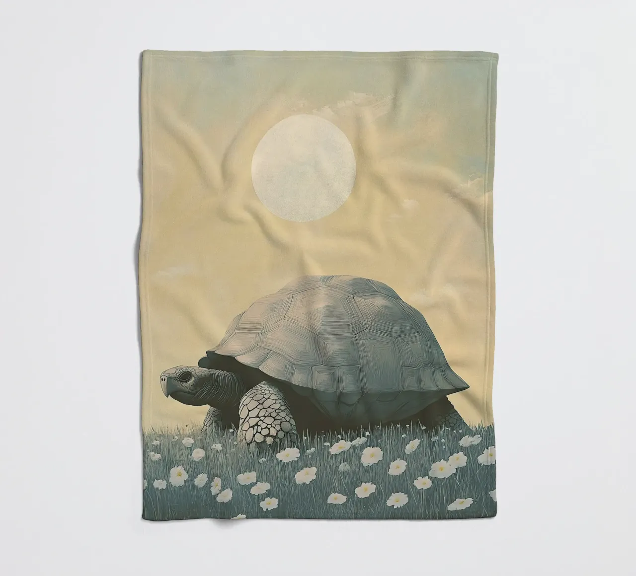 turtle fleece blanket by Nikis Art Studio
