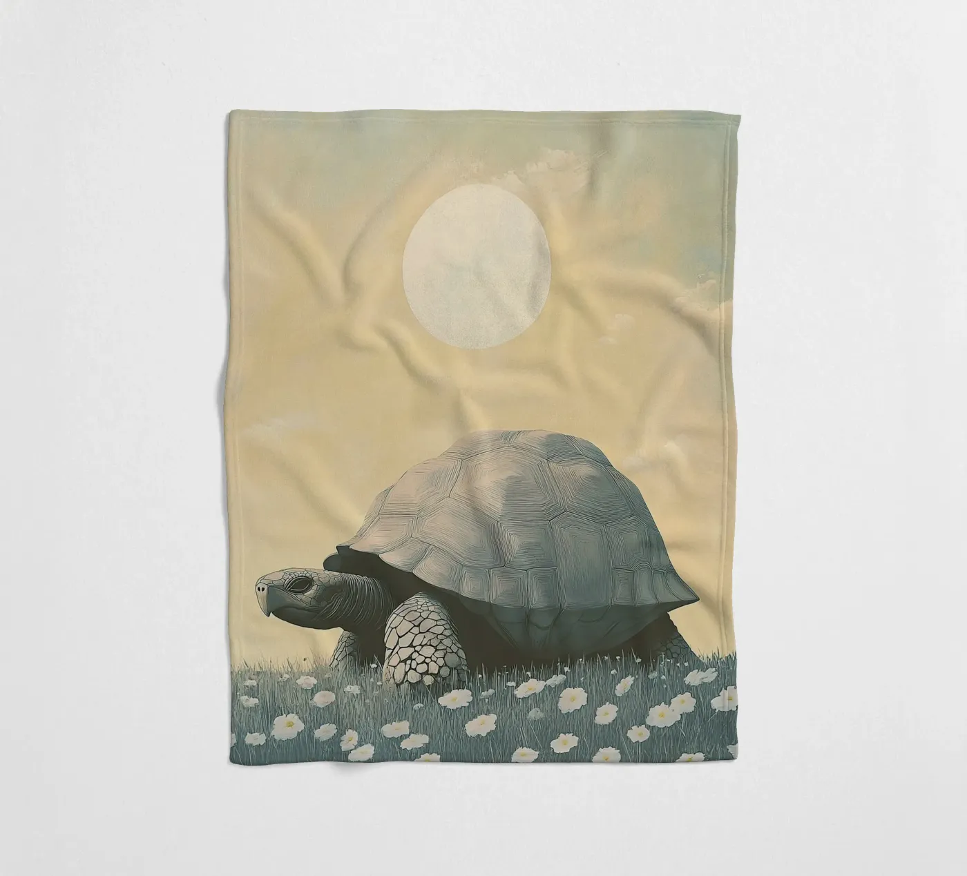 schildpad fleecedeken van Nikis Art Studio