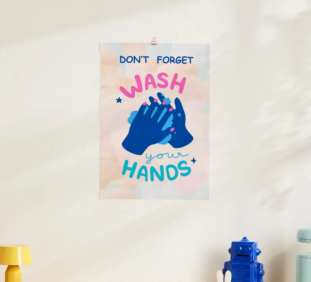 non dimenticare il lavaggio poster con telaio in plastica da mazzihanq