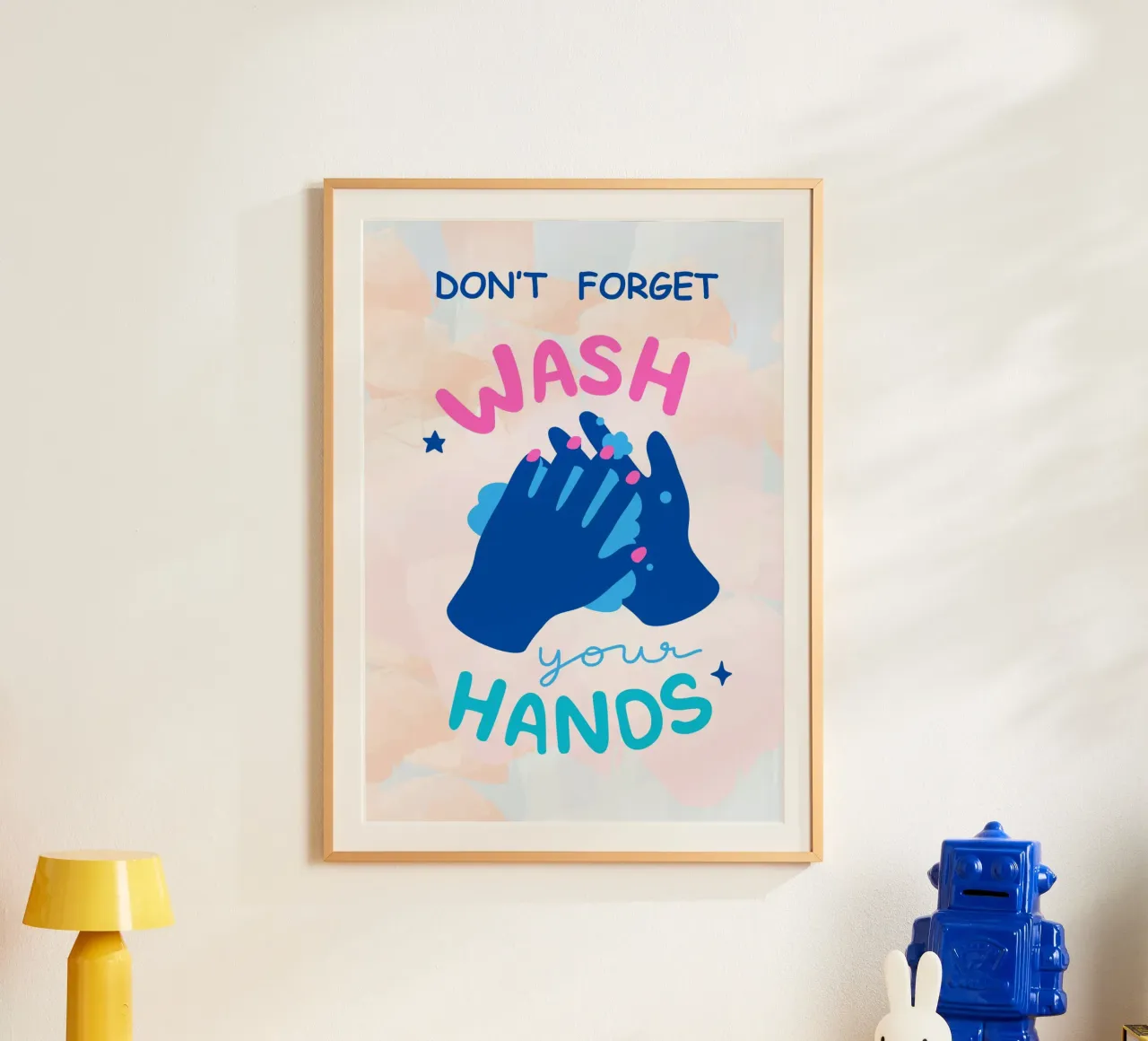 non dimenticare il lavaggio poster con telaio in plastica da mazzihanq