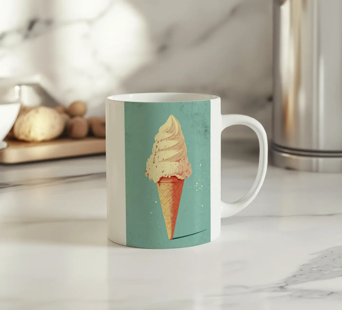 Eis ceramic mug by Nikis Art Studio