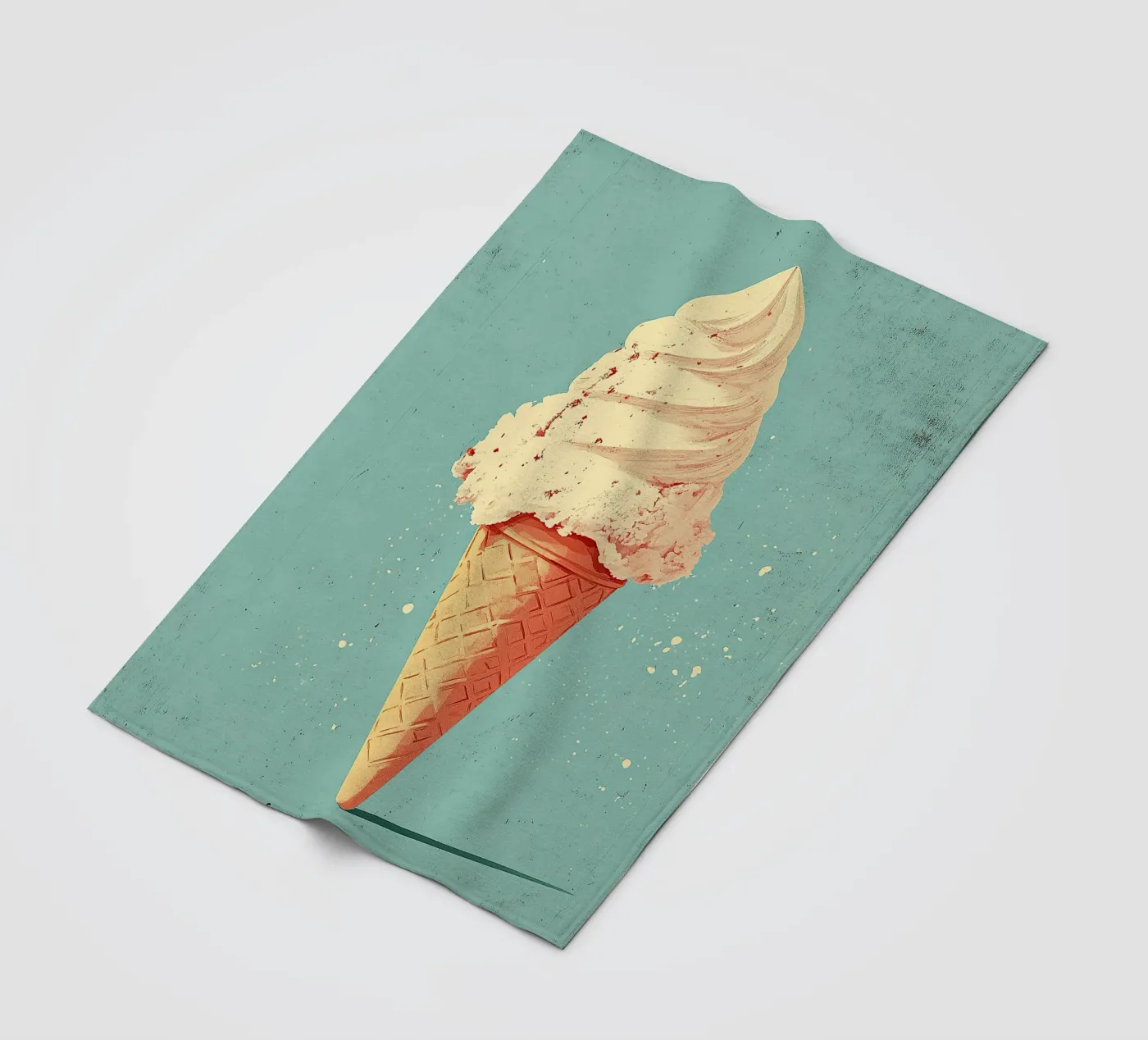 Eis Fleecedecke von Nikis Art Studio