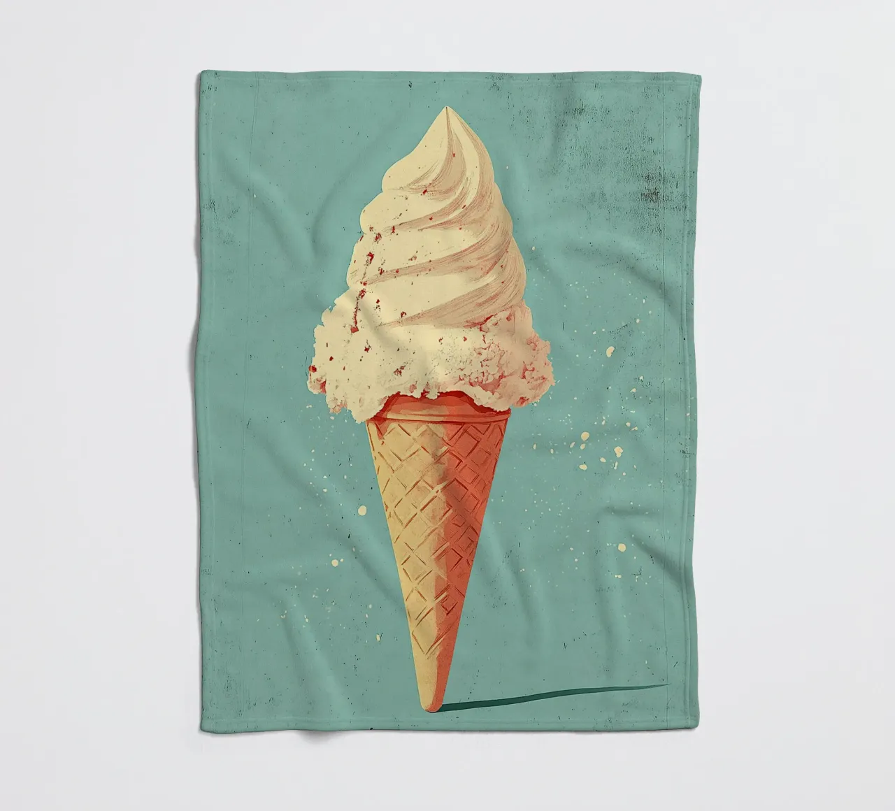 Eis Fleecedecke von Nikis Art Studio