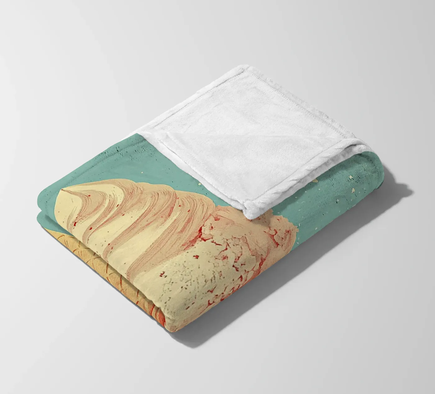 Eis Fleecedecke von Nikis Art Studio
