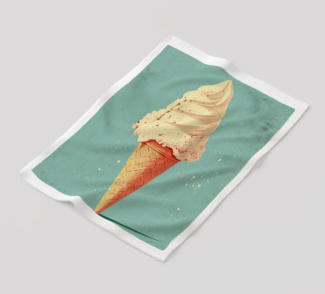 Eis Fleecedecke von Nikis Art Studio