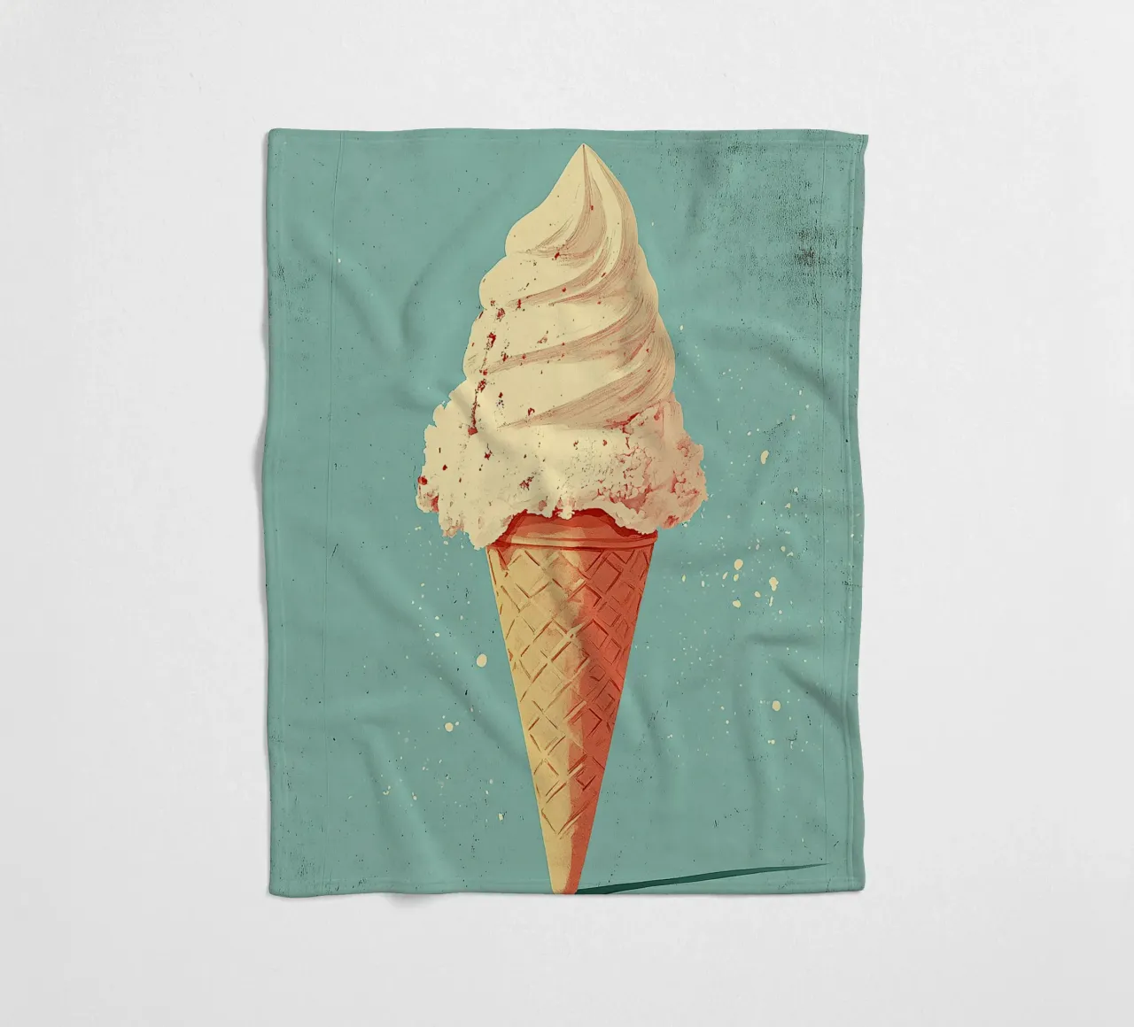 Eis Fleecedecke von Nikis Art Studio