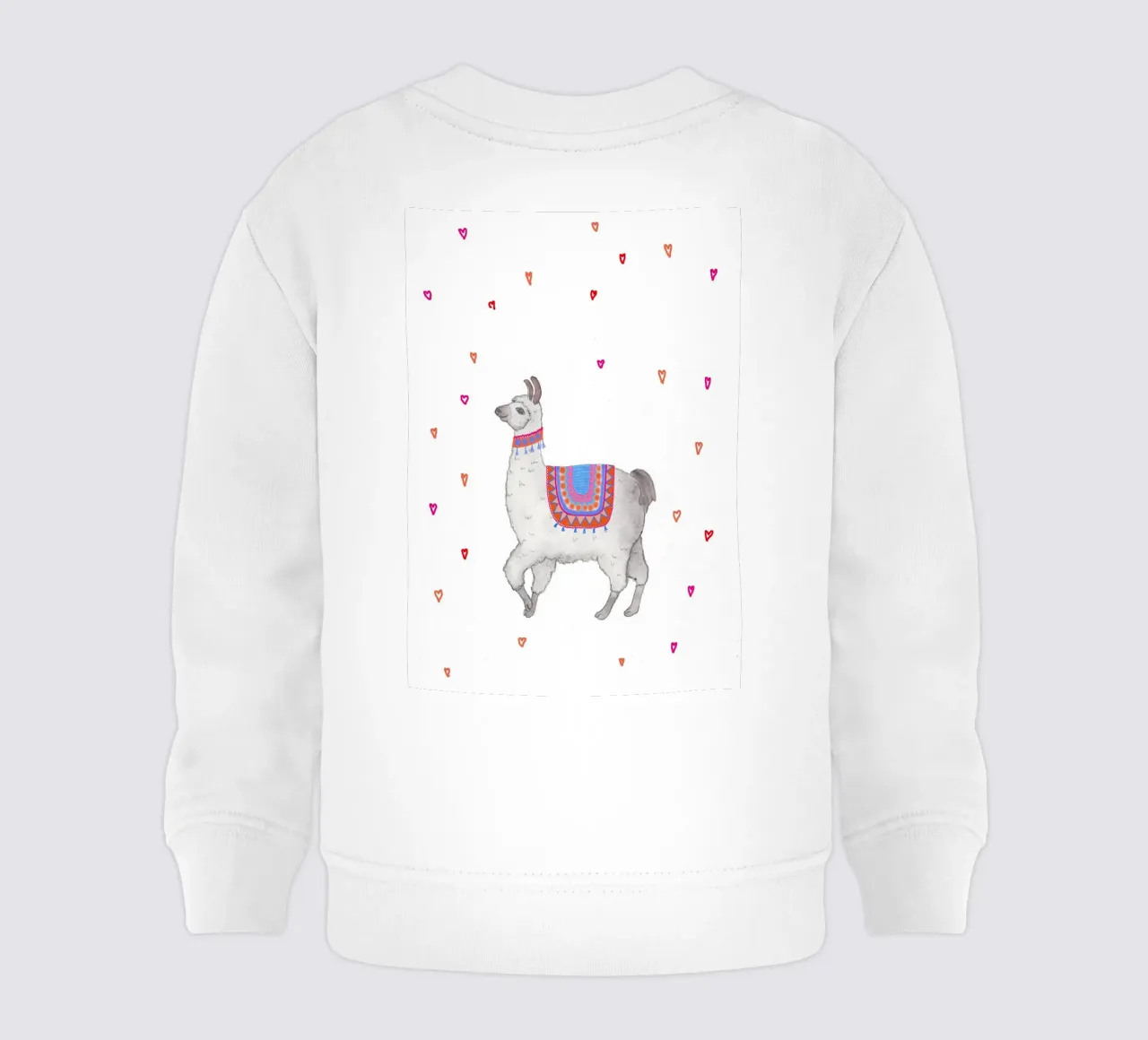 Lama con coperta colorata felpa neonato da Farbwelten