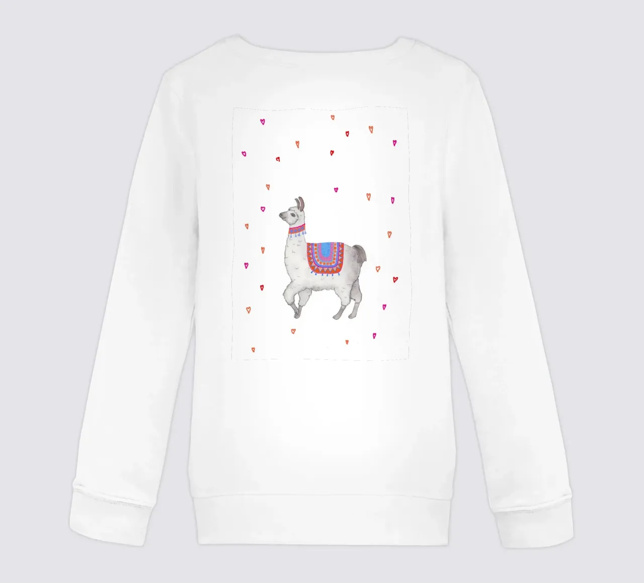 Lama con coperta colorata felpa bambino da Farbwelten