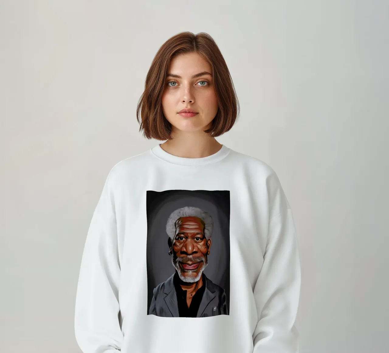 Morgan Freeman felpa da Rob Art | Illustration