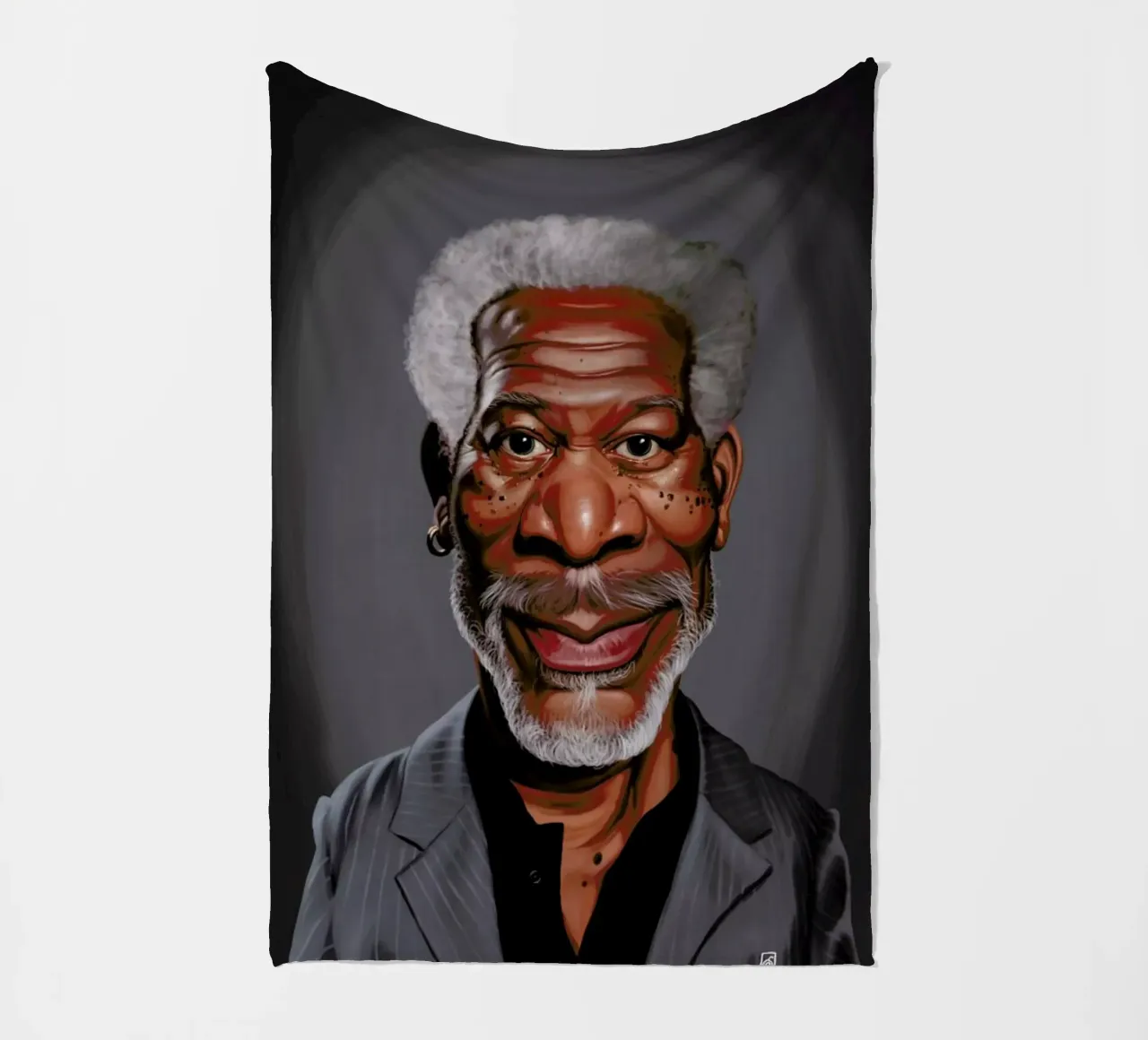 Morgan Freeman coperta in pile da Rob Art | Illustration