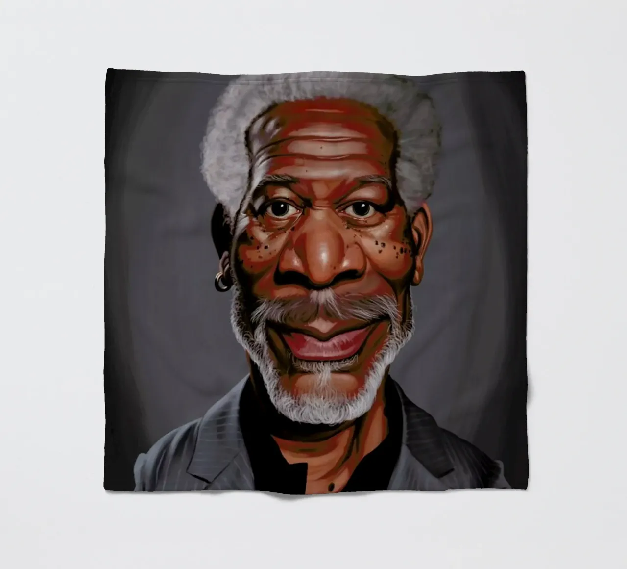Morgan Freeman coperta in pile da Rob Art | Illustration