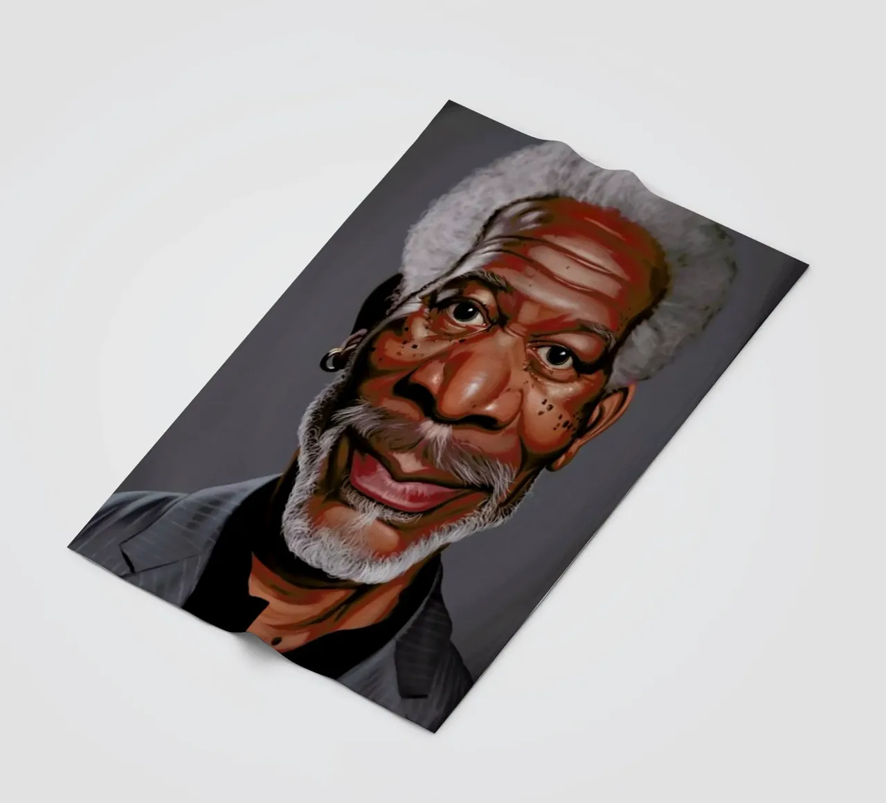 Morgan Freeman coperta in pile da Rob Art | Illustration