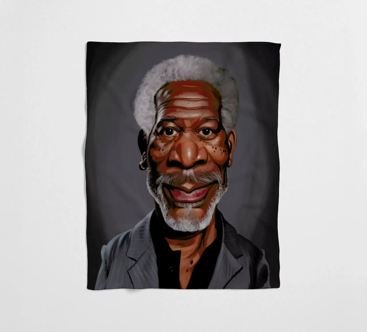 Morgan Freeman coperta in pile da Rob Art | Illustration