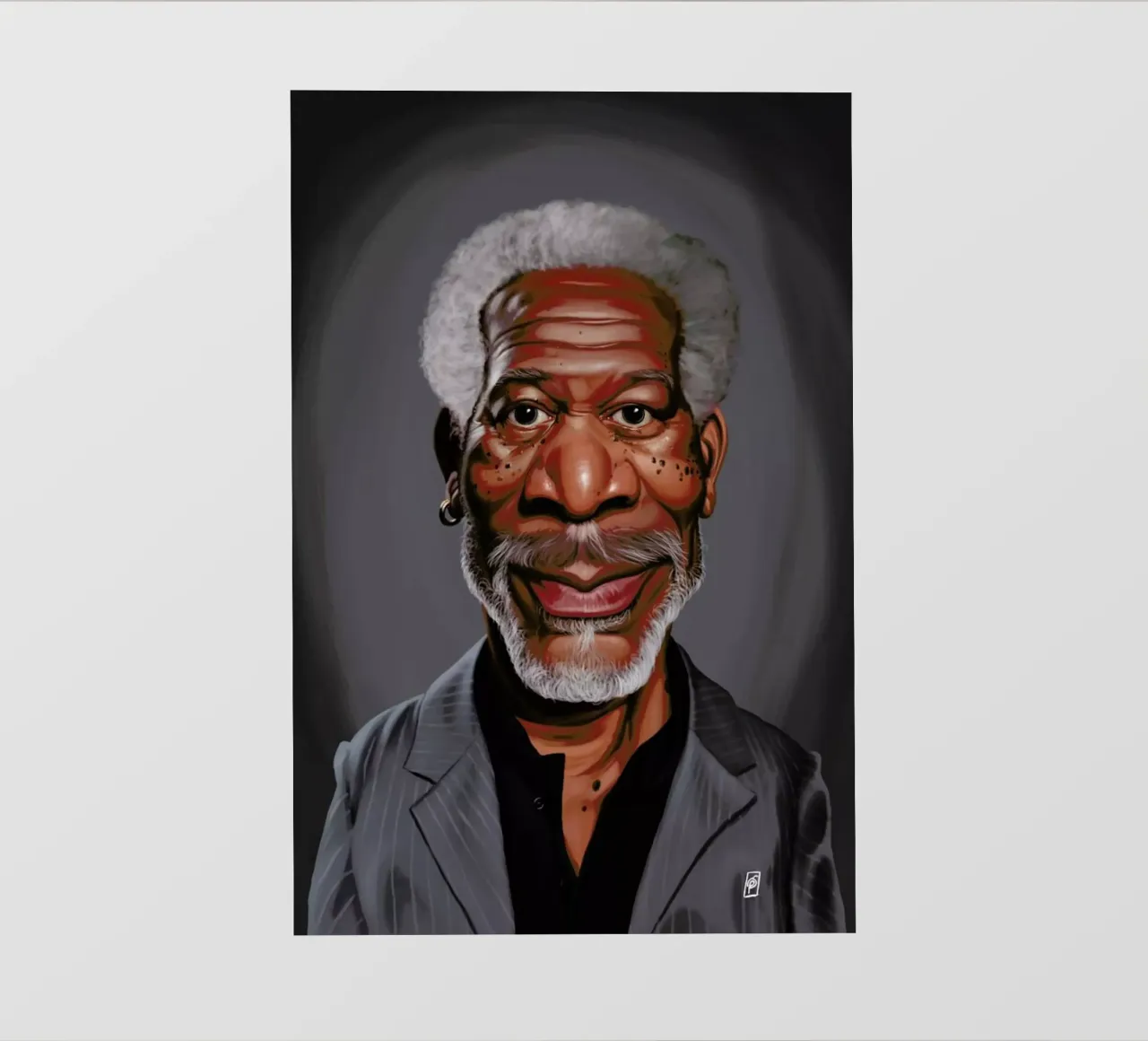 Morgan Freeman pellicola backlit da Rob Art | Illustration