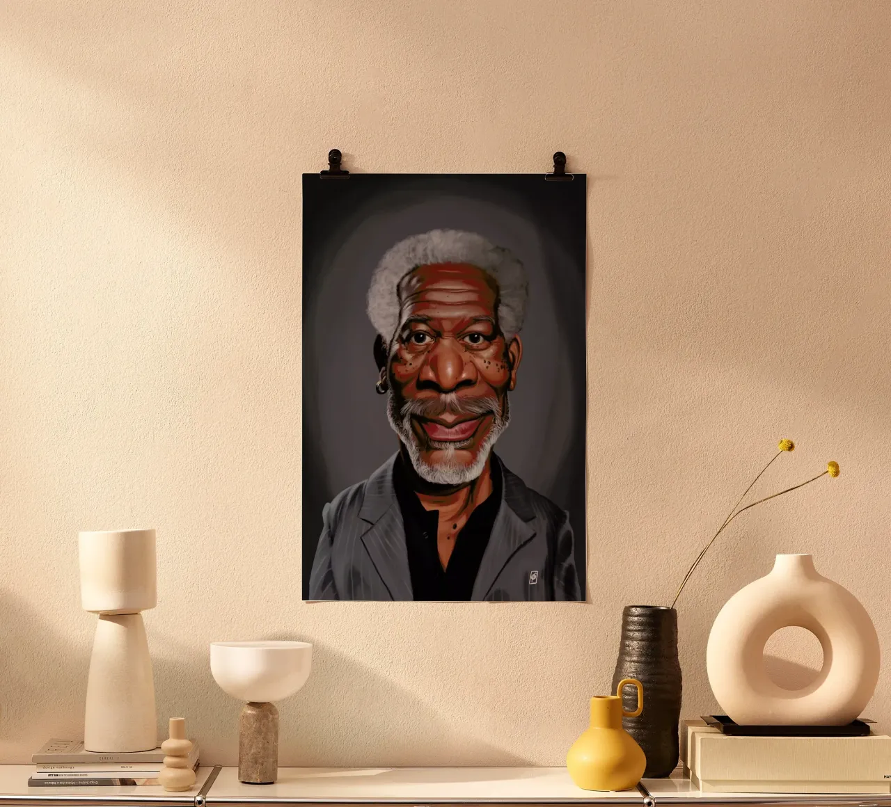 Morgan Freeman poster da Rob Art | Illustration