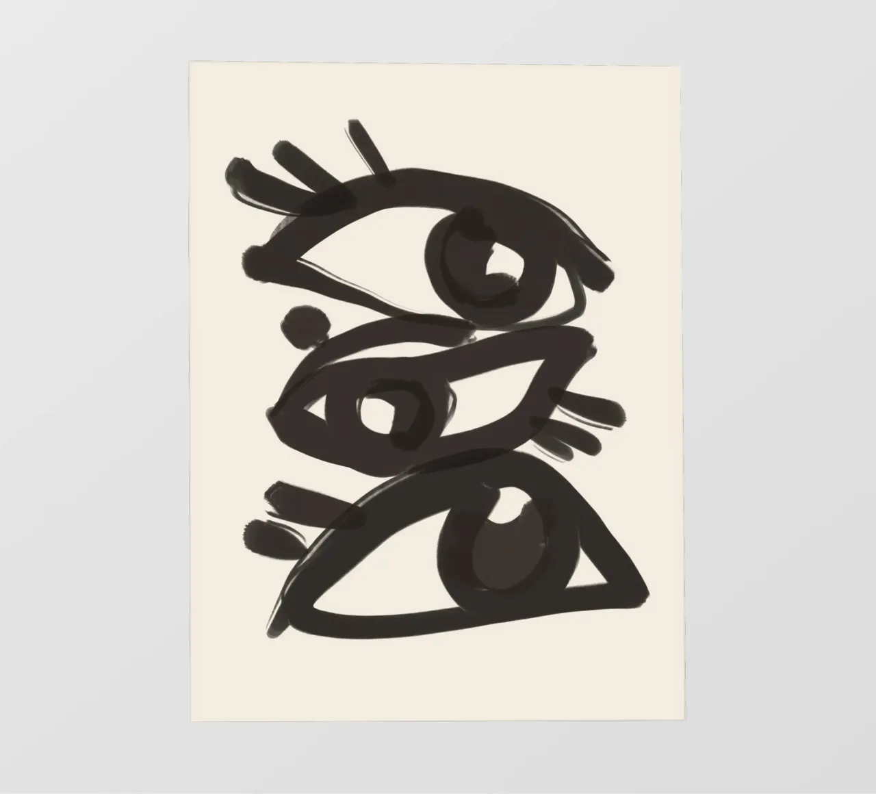Occhi astratti line art 3 pellicola backlit da ThingDesign