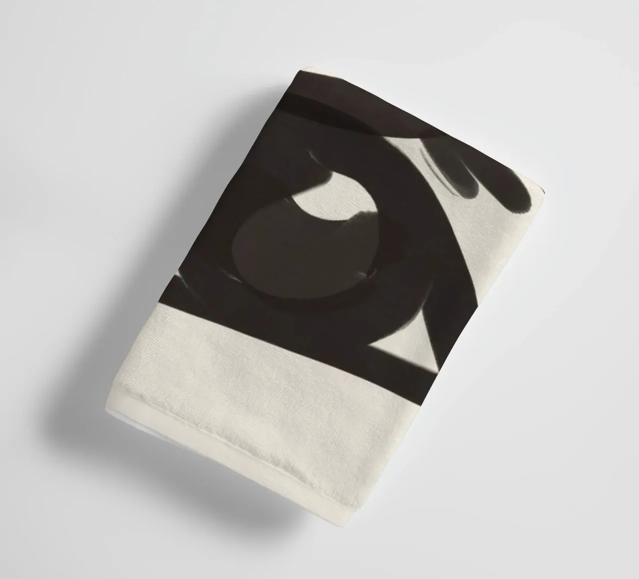 Dessin au trait abstrait yeux 3 serviette de bain de ThingDesign