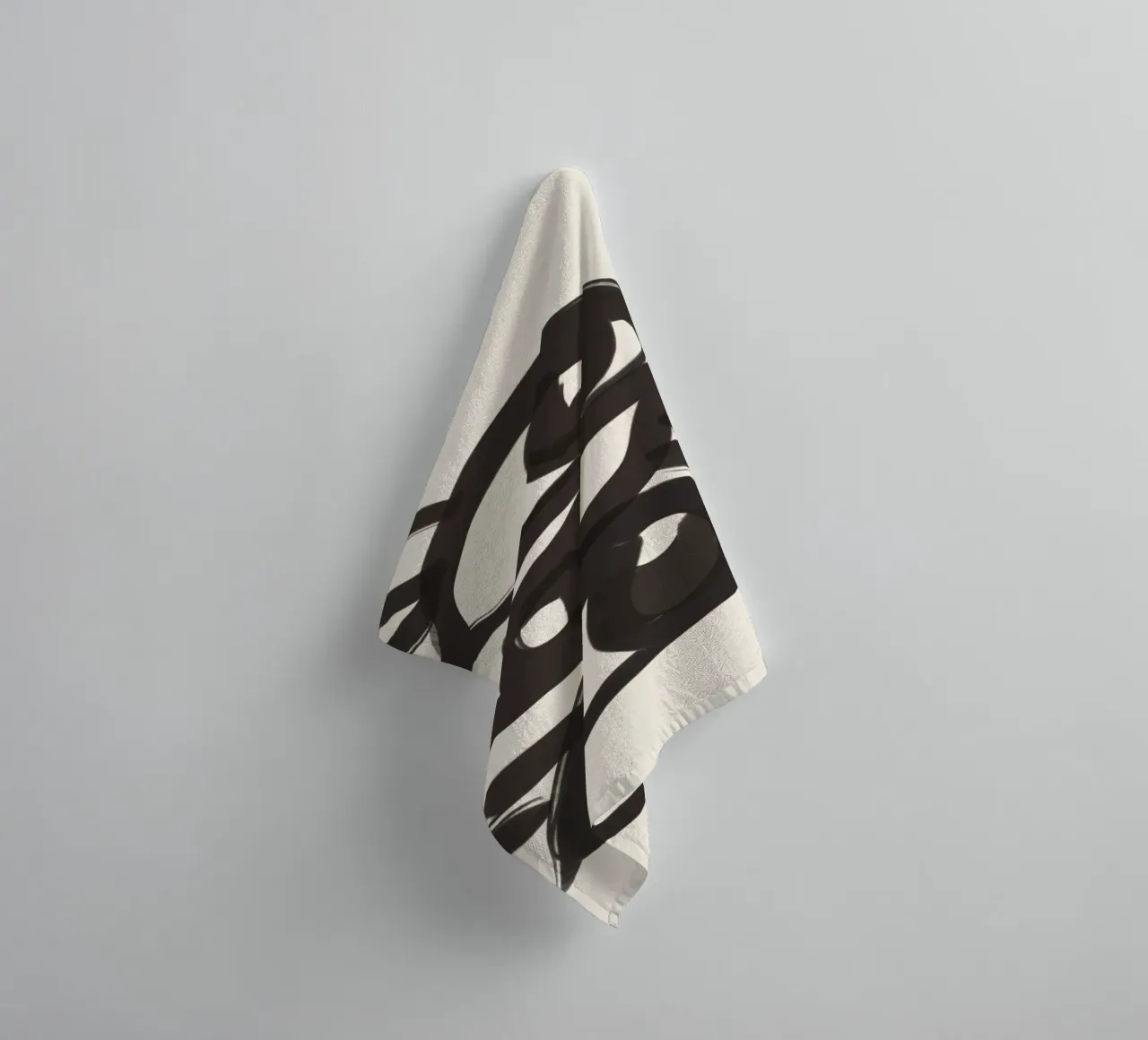 Dessin au trait abstrait yeux 3 serviette de bain de ThingDesign